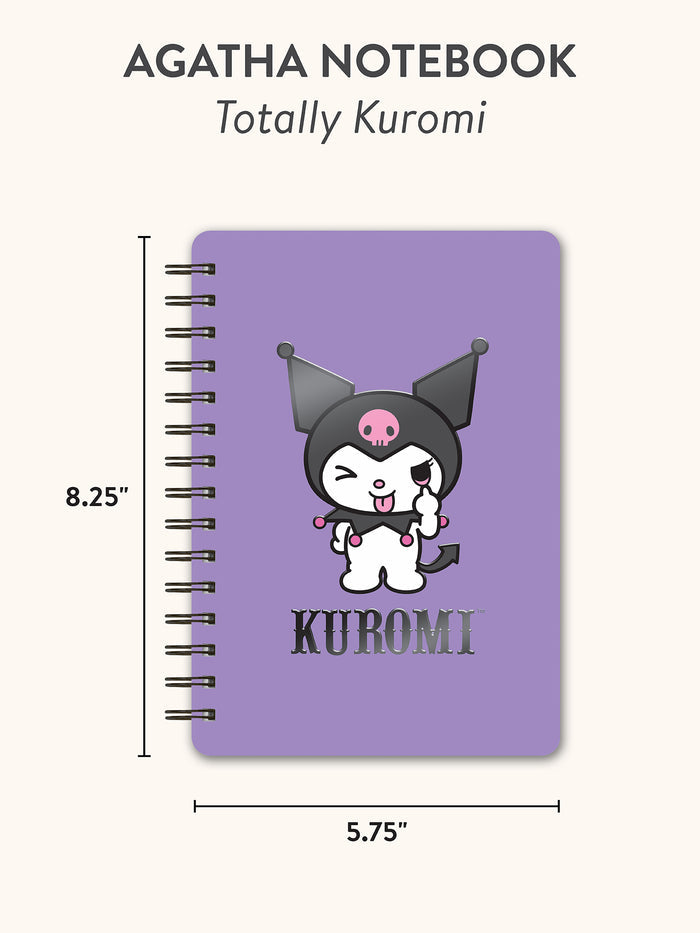 Sanrio Totally Kuromi Agatha Notebook with Sticker Sheet