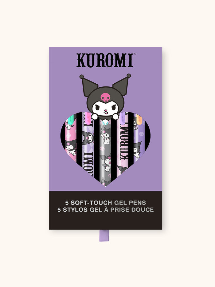 Sanrio Totally Kuromi Soft-Touch Gel Pen Set