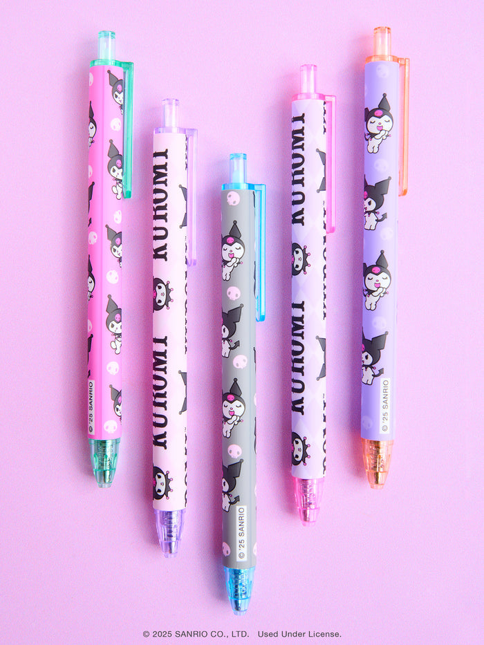 Sanrio Totally Kuromi Soft-Touch Gel Pen Set