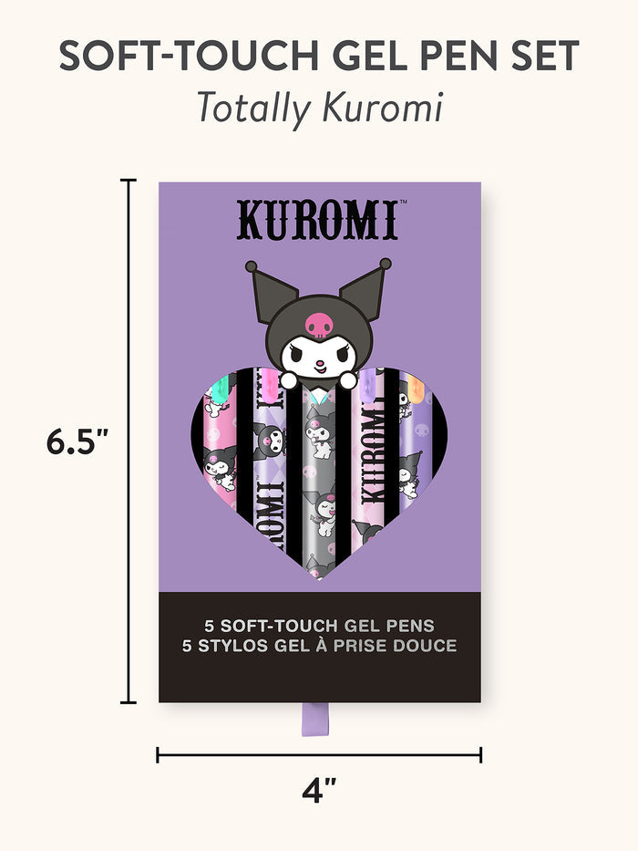 Sanrio Totally Kuromi Soft-Touch Gel Pen Set
