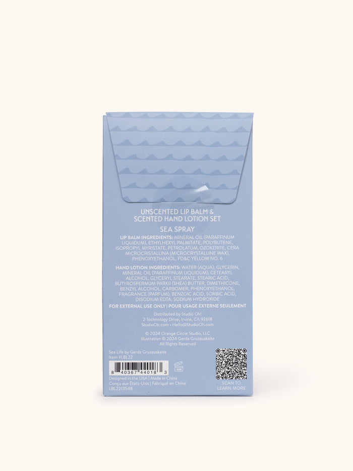 Sea Life Lip Balm & Hand Lotion Set
