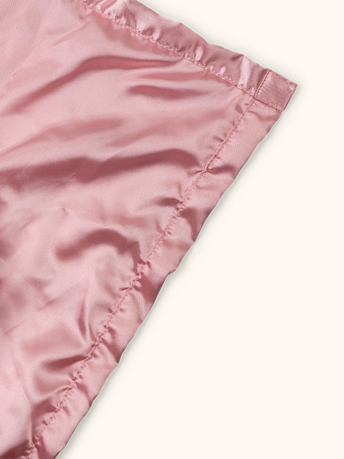 Little Miss sunshine security blanket reverse satin side