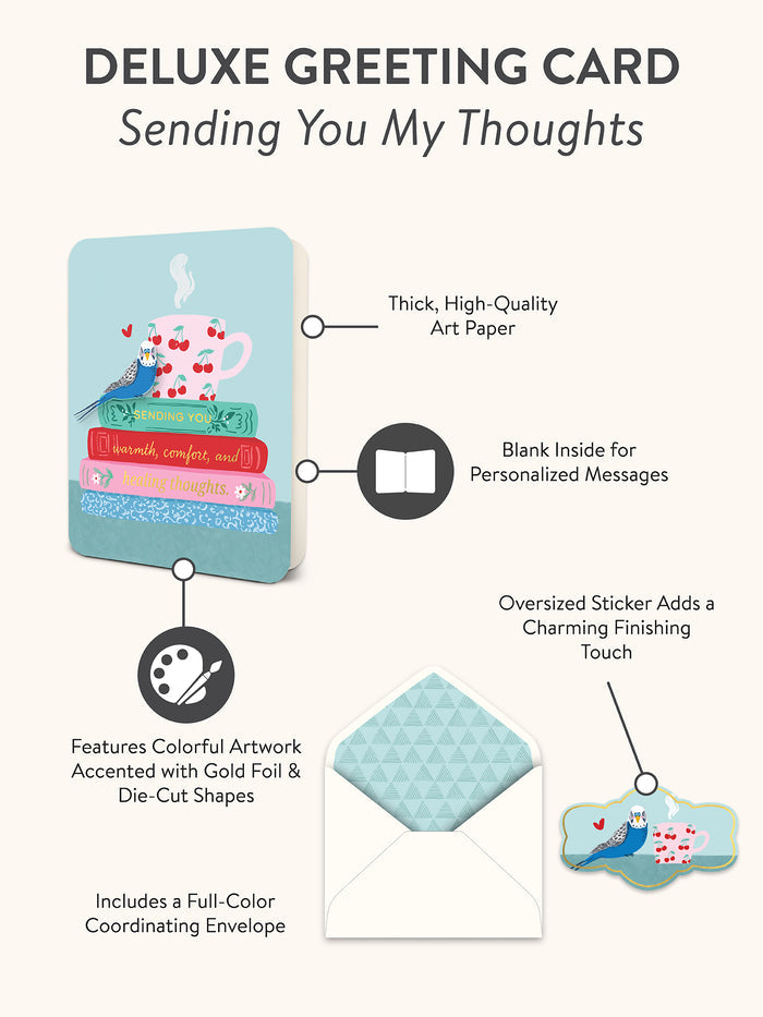 Sending You My Thoughts Deluxe Greeting Cards