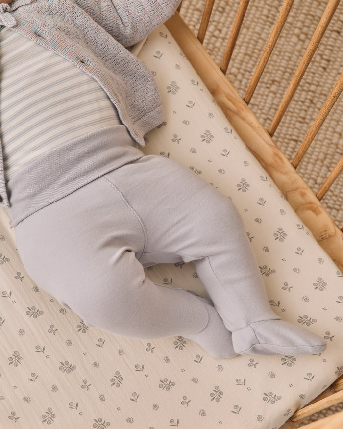 Side Snap Onesie + Pant Set (Cloud Stripe)