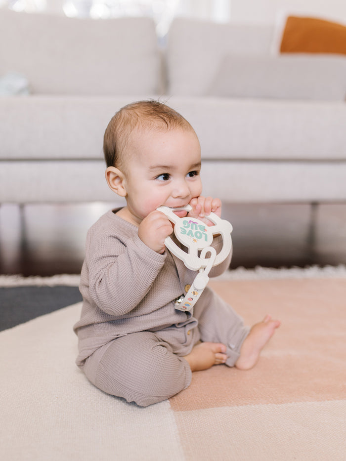 Silicone Teether Ring - Love Bug