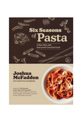 Book cover with pasta illustrations