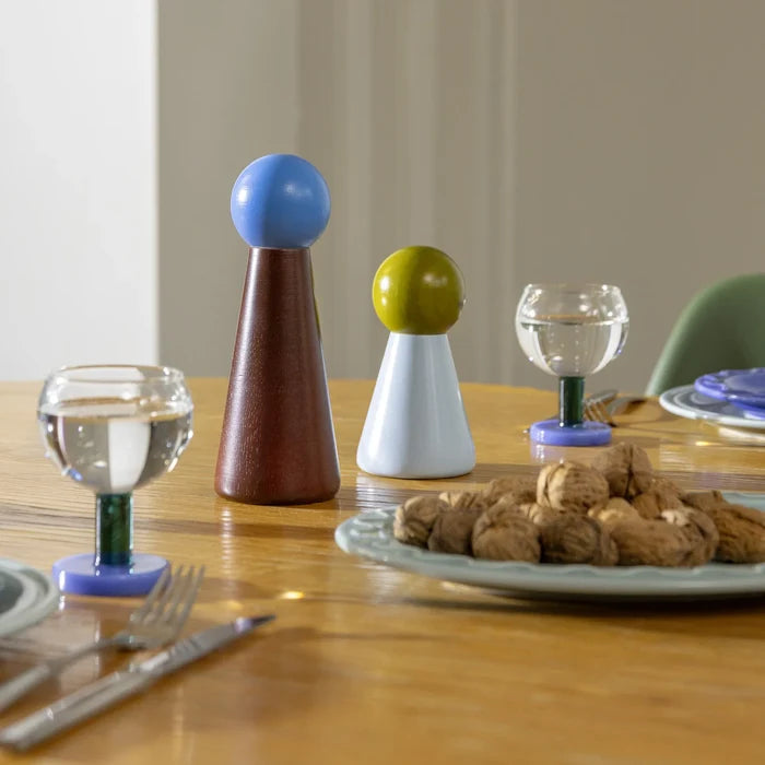 Small Halma Salt & Pepper (Blue)