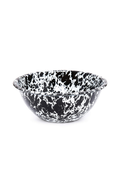 Small Serving Bowl (Black Splatter)