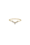Solid Gold CZ Tiara Ring (Various)