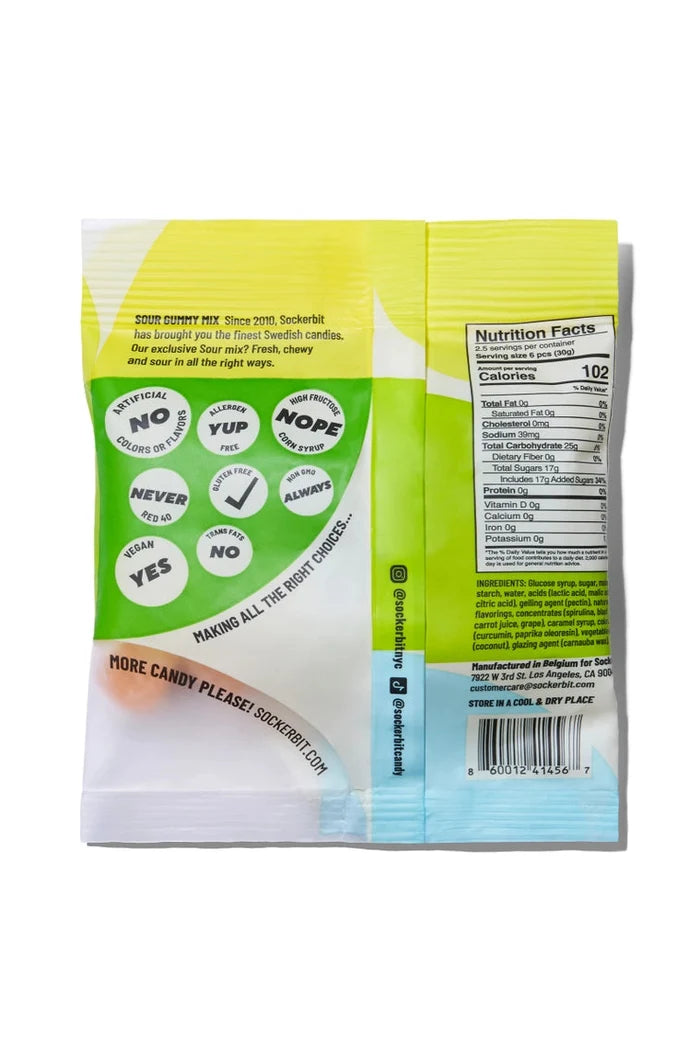 Sour Mix Swedish Candy Bag (2.8 oz.)