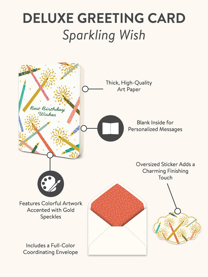 Sparkling Wish Deluxe Greeting Cards