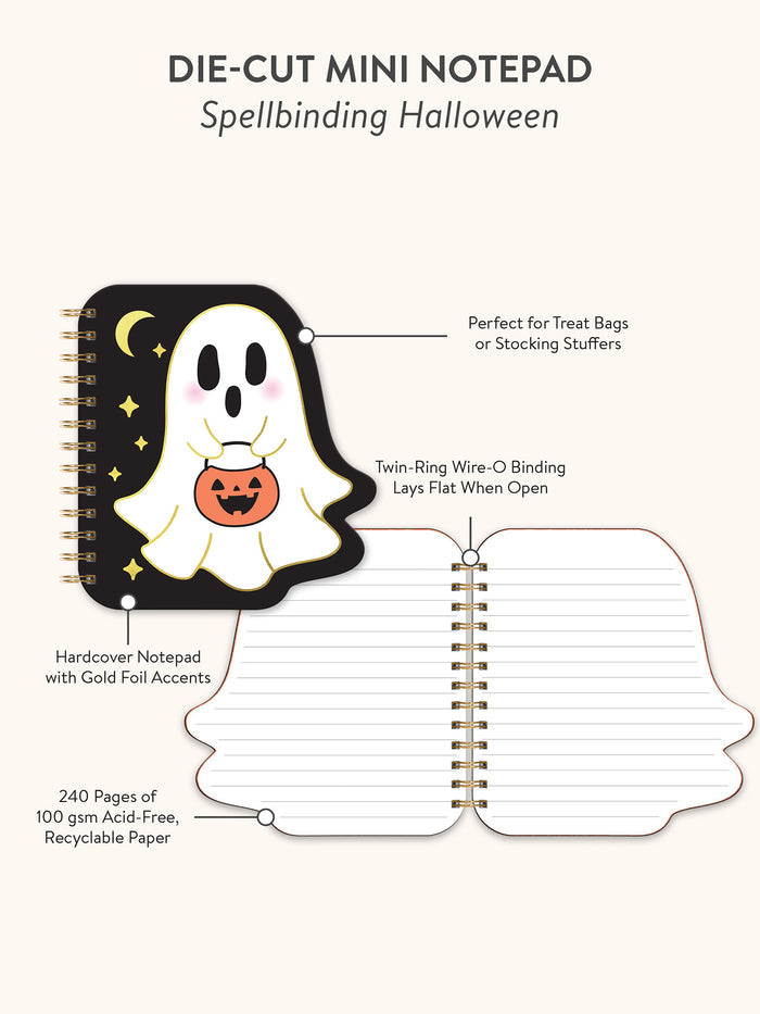 Spellbinding Halloween Die-Cut Mini Notepad