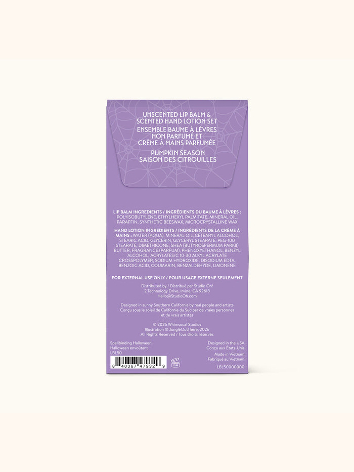 Spellbinding Halloween Lip Balm & Hand Lotion Set