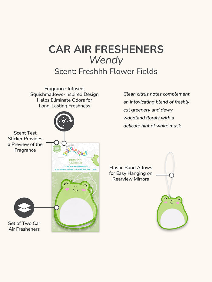 Squishmallows Wendy Car Air Fresheners - Freshhh Flower Fields