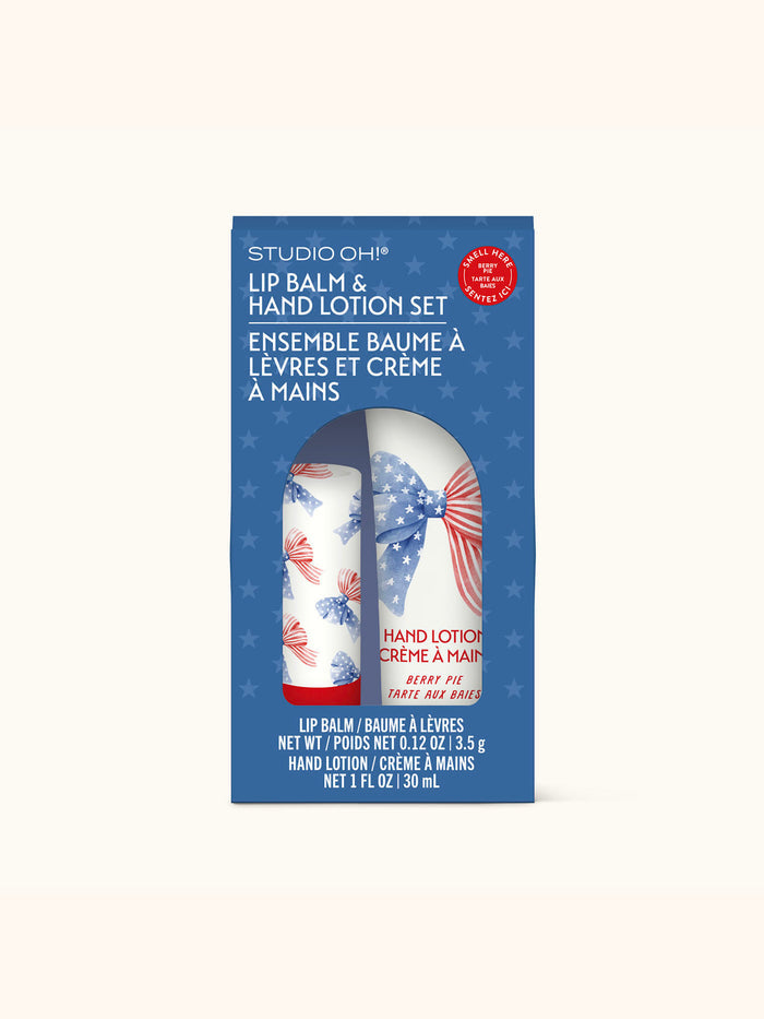 Stars & Stripes Lip Balm & Hand Lotion Set