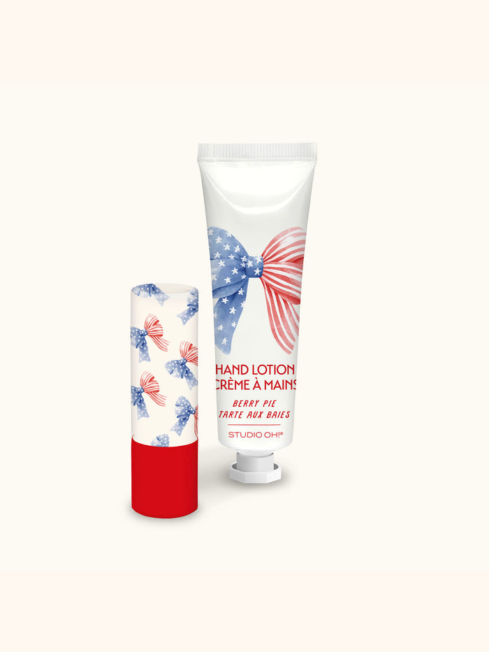 Stars & Stripes Lip Balm & Hand Lotion Set