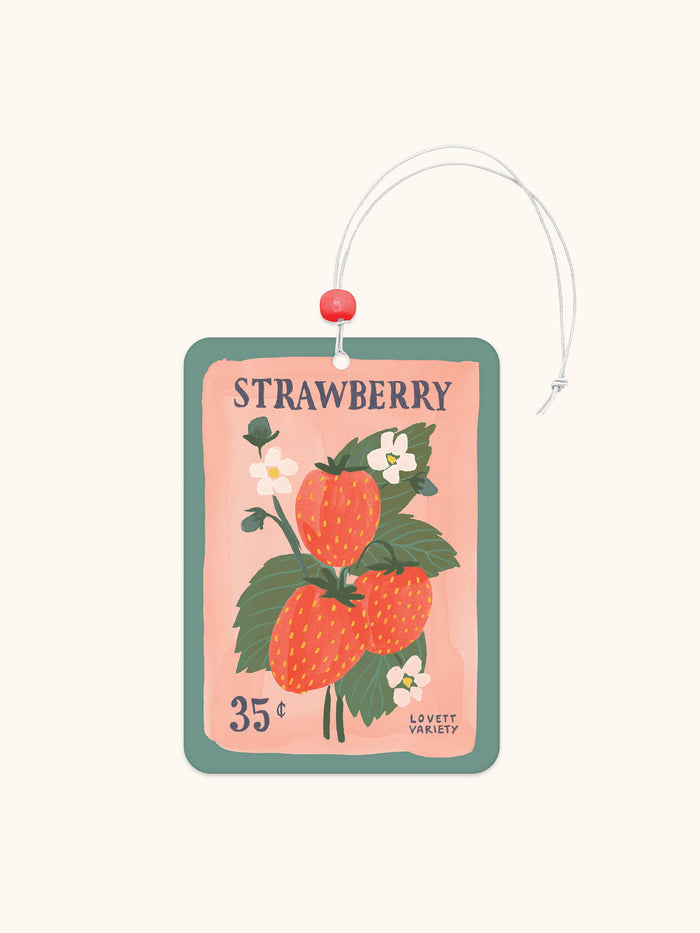 Strawberry Seeds Car Air Freshener