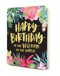 Succulents Best Mom Deluxe Greeting Card