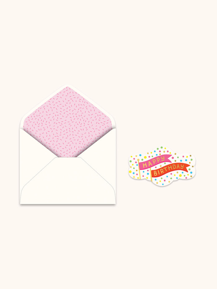 Sugar-Sprinkled Birthday Deluxe Greeting Card