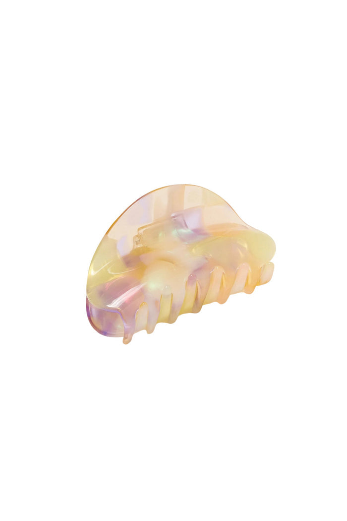 Pearlescent claw clip on white background