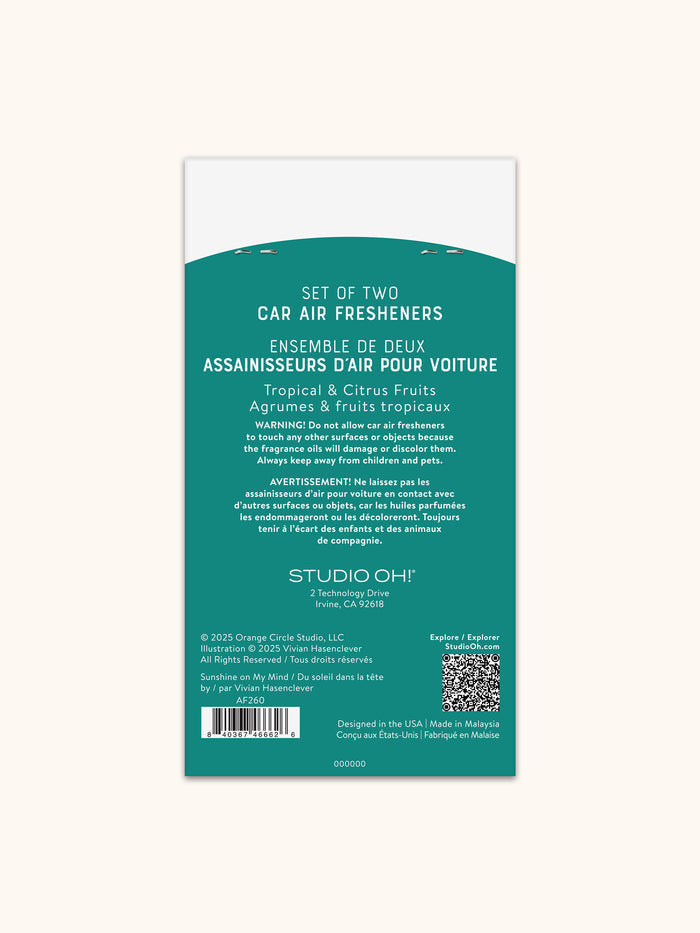 Sunshine on My Mind Car Air Freshener