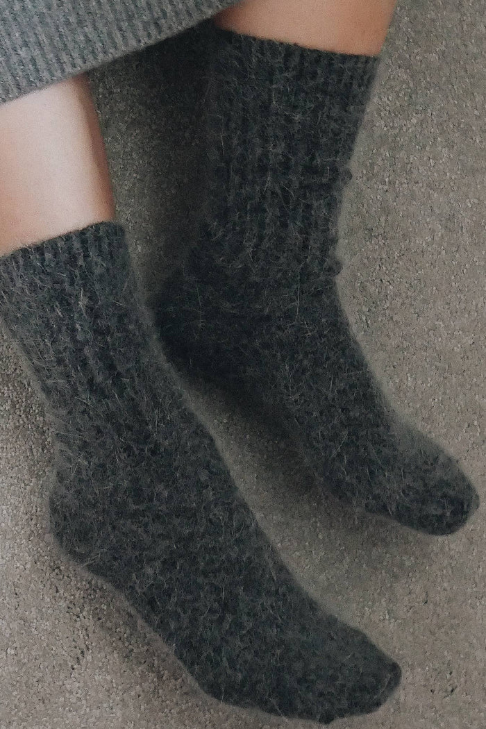 Super Soft Wool Socks - Charcoal