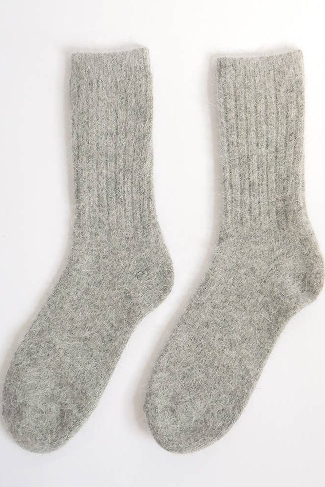 Super Soft Wool Socks - Grey