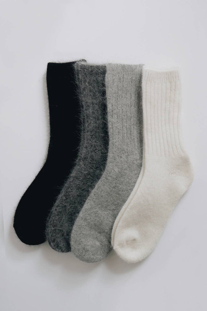 Super Soft Wool Socks - Grey