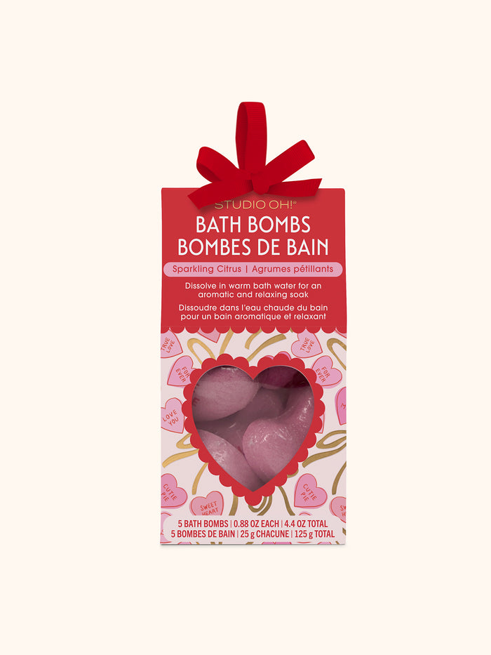 Sweet Candy Hearts Bath Bombs