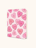 Sweet Candy Hearts Deluxe Greeting Card