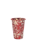 Tall Tumbler (Burgundy/Cream Splatter)