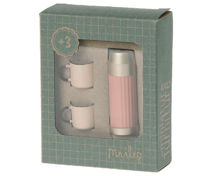 Thermos & Cups (Coral)