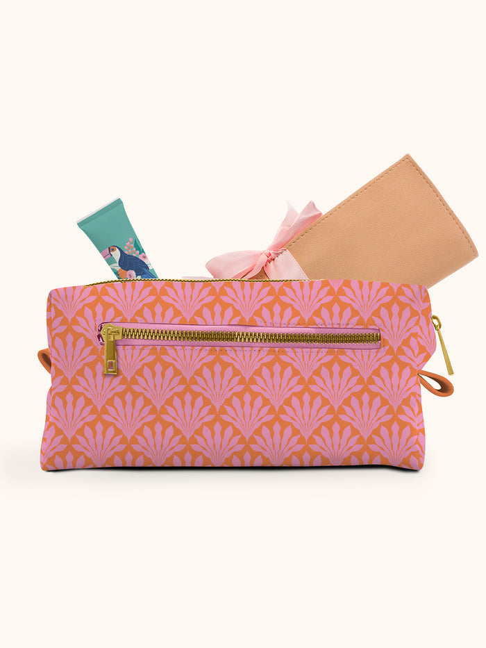 Tropical Blooms Cosmetic Loaf Pouch