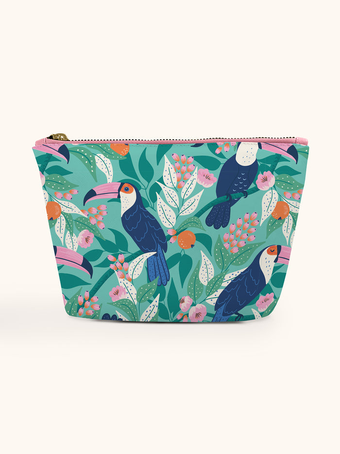 Tropical Paradise Clutch Cosmetic Pouch