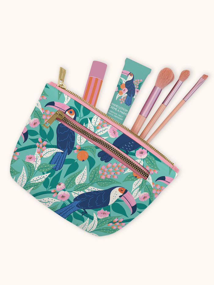 Tropical Paradise Clutch Cosmetic Pouch