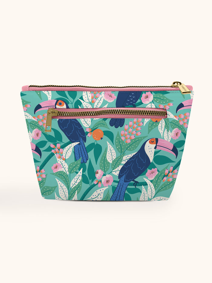 Tropical Paradise Clutch Cosmetic Pouch
