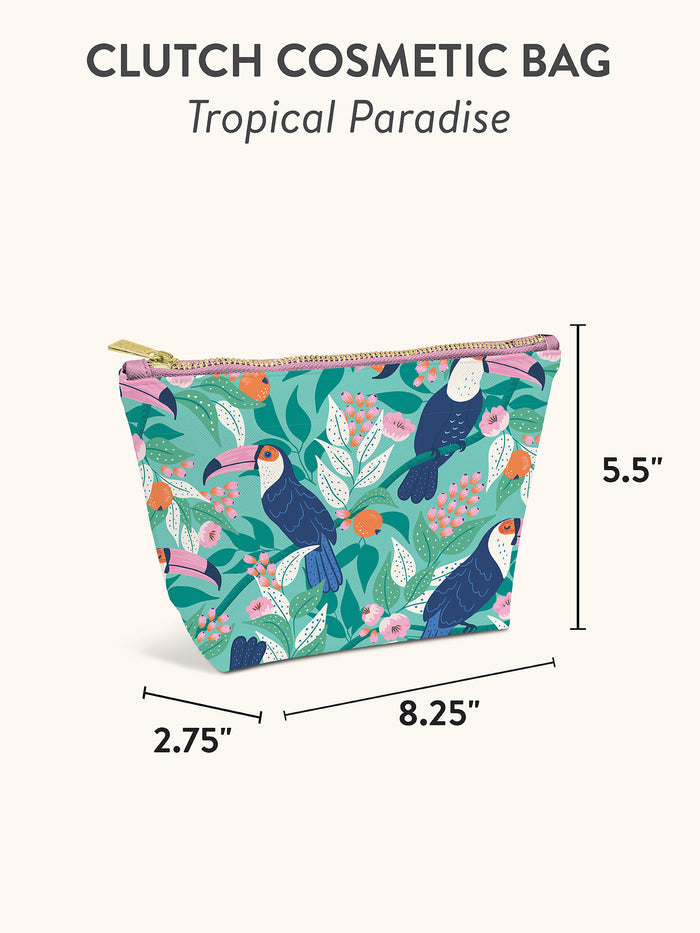 Tropical Paradise Clutch Cosmetic Pouch