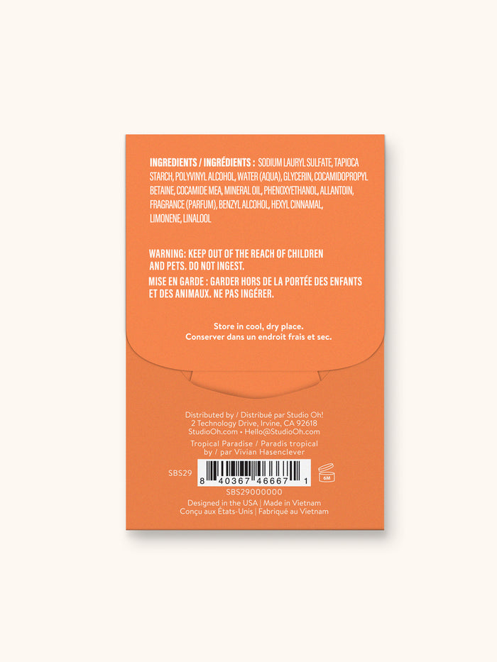 Tropical Paradise Single-Use Soap Sheets