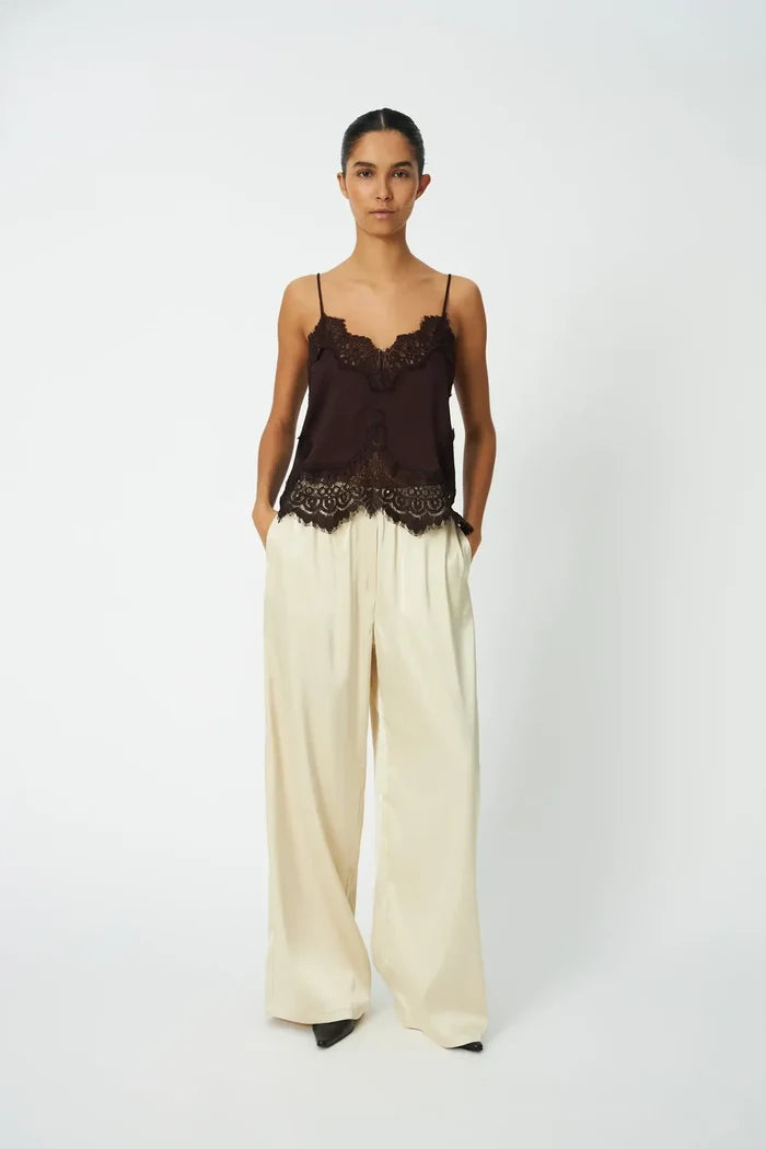 Underlayer Lace Top (Dark Brown)