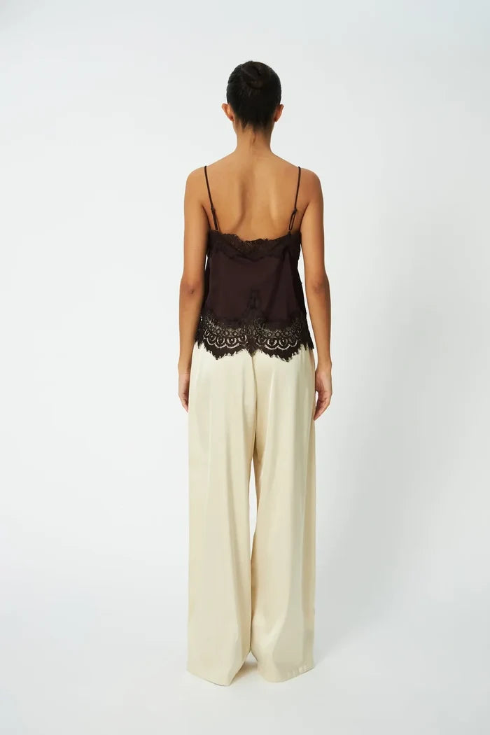 Underlayer Lace Top (Dark Brown)
