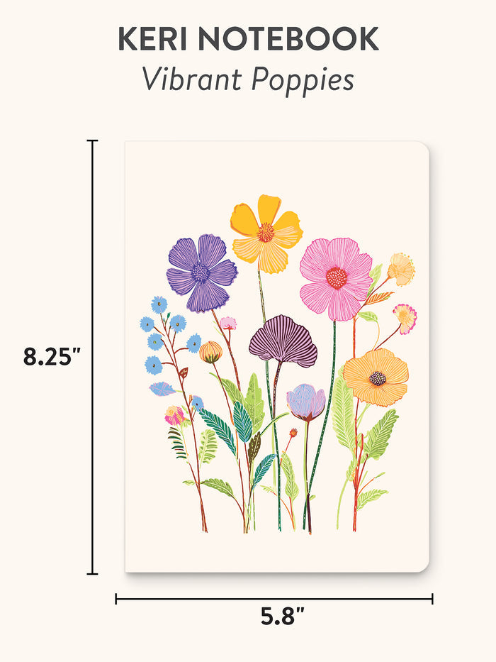 Vibrant Poppies Keri Notebook