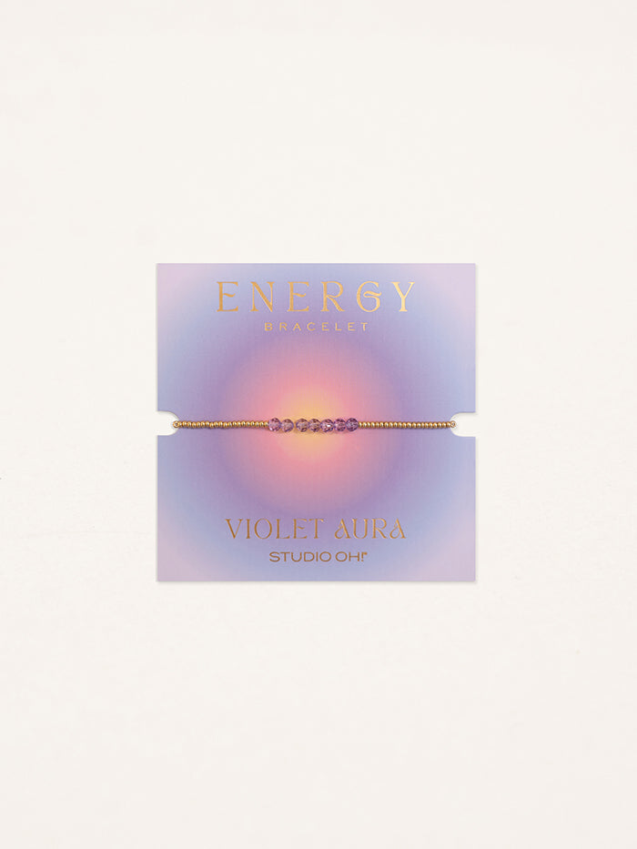 Violet Aura Energy Bracelet
