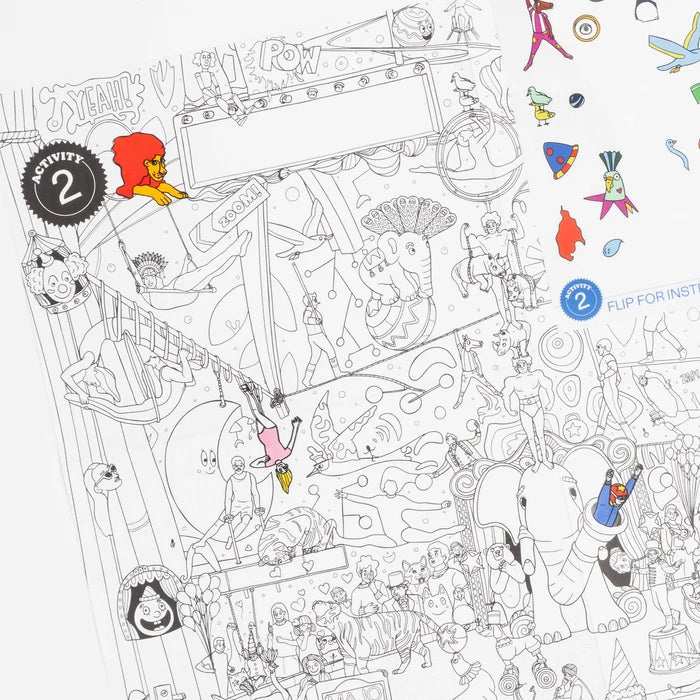 Vol ⑧ — Circus Sticker Based Art Pack