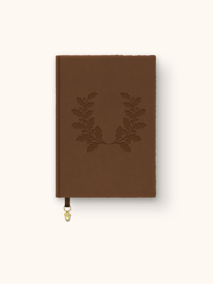 Warm Brown Oak Leaves Olivia Journal