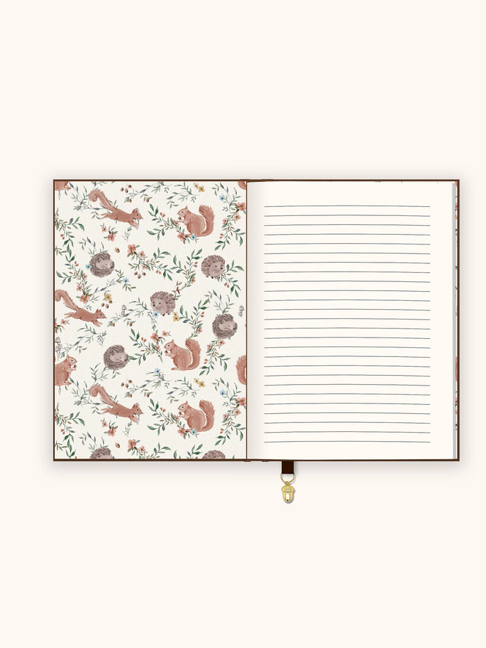 Warm Brown Oak Leaves Olivia Journal