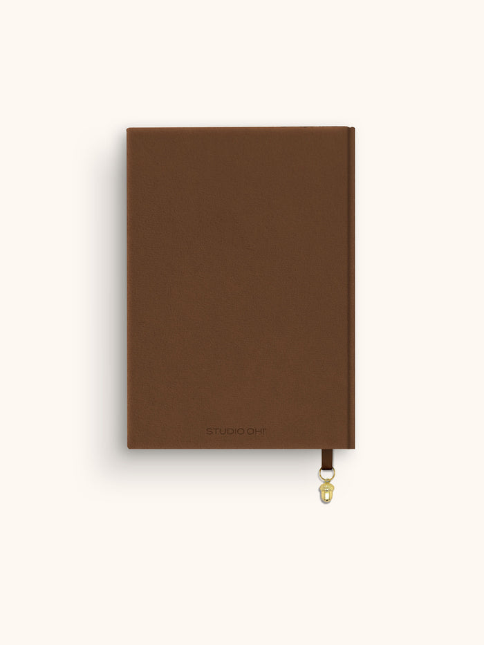 Warm Brown Oak Leaves Olivia Journal