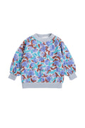 Floral patterned sweatshirt on a white background