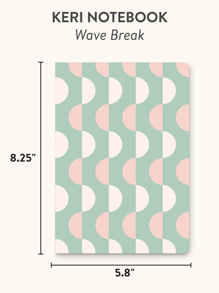 Wave Break Keri A5 Notebook