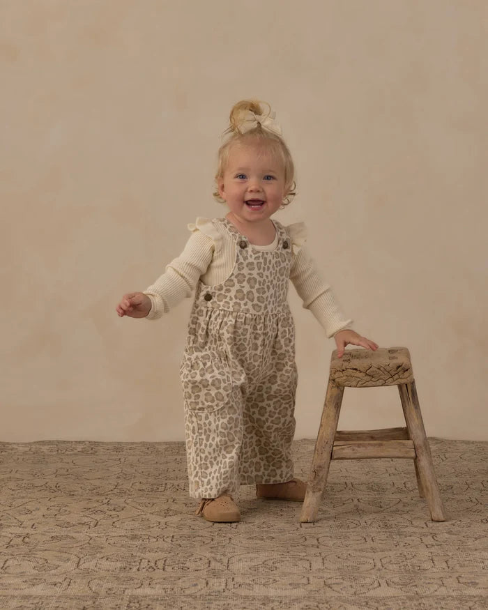 Wide Leg Overall (Leopard)