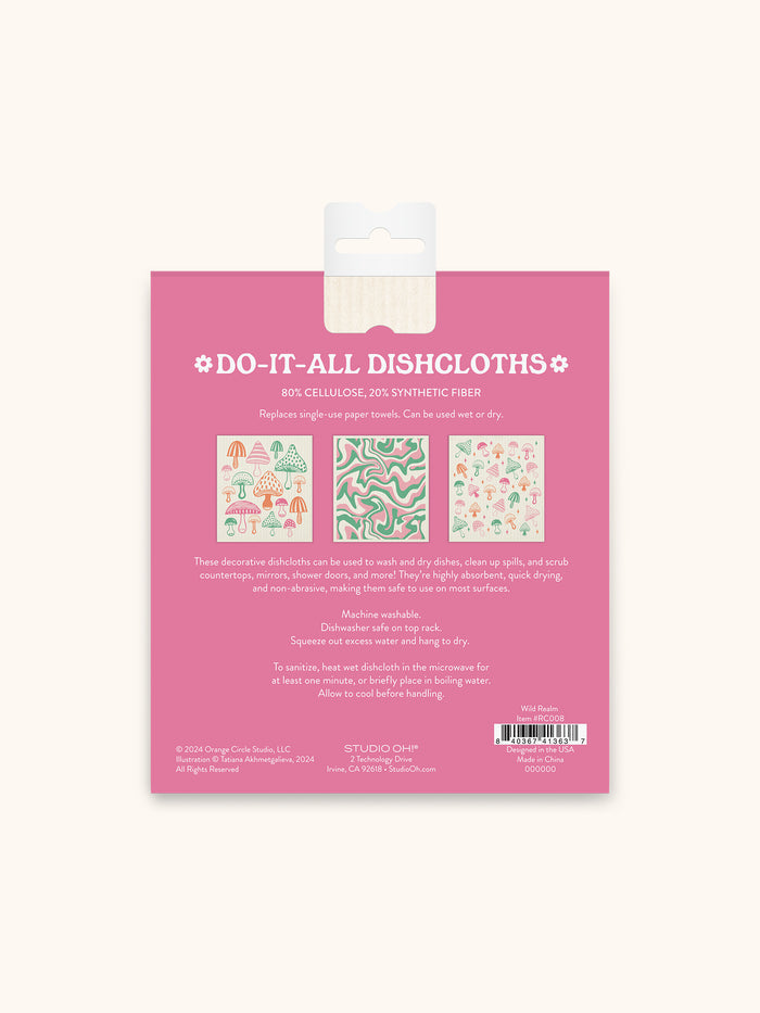 Wild Realms Do-It-All Dishcloths
